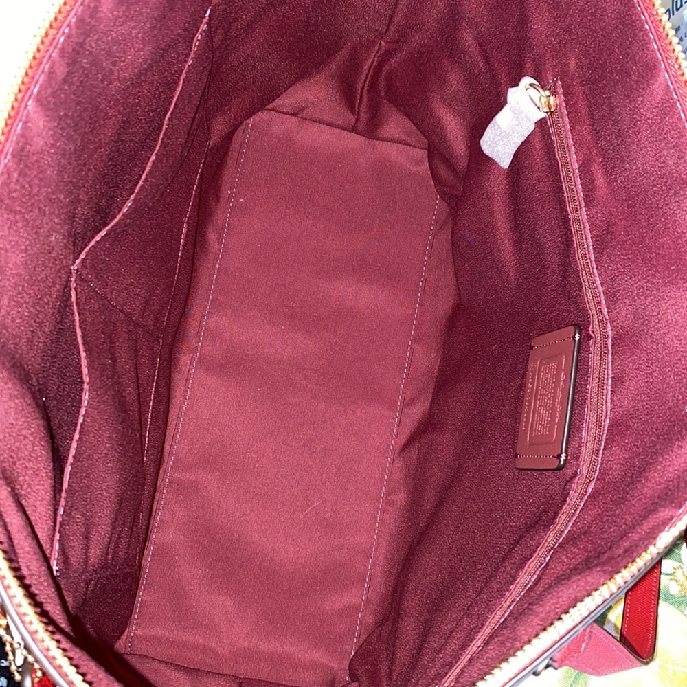 NWT Coach leather red gallery tote - Picture 3 of 7